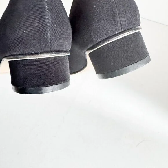 Vintage Ros Hommerson Bow Detail Fabric Upper Flats 8.5S - Picture 8 of 8